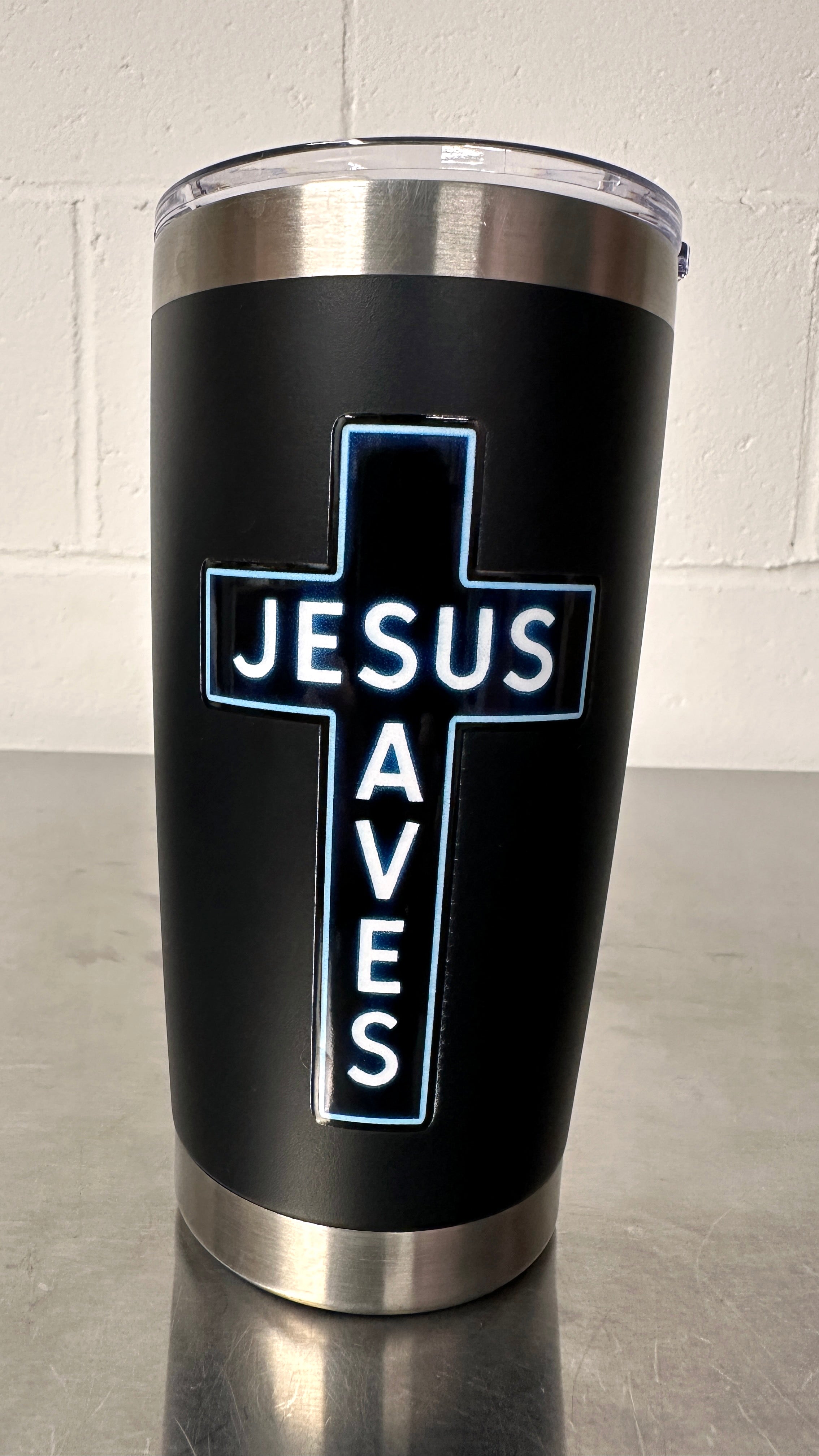 "JESUS SAVES" Cup