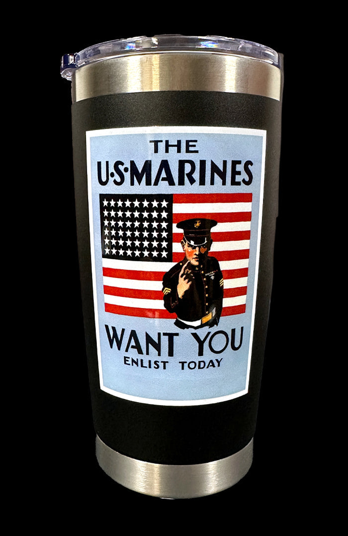 USA Propaganda Posters No. 3 U.S. MARINES Recuritment Poster 1917 & 1942