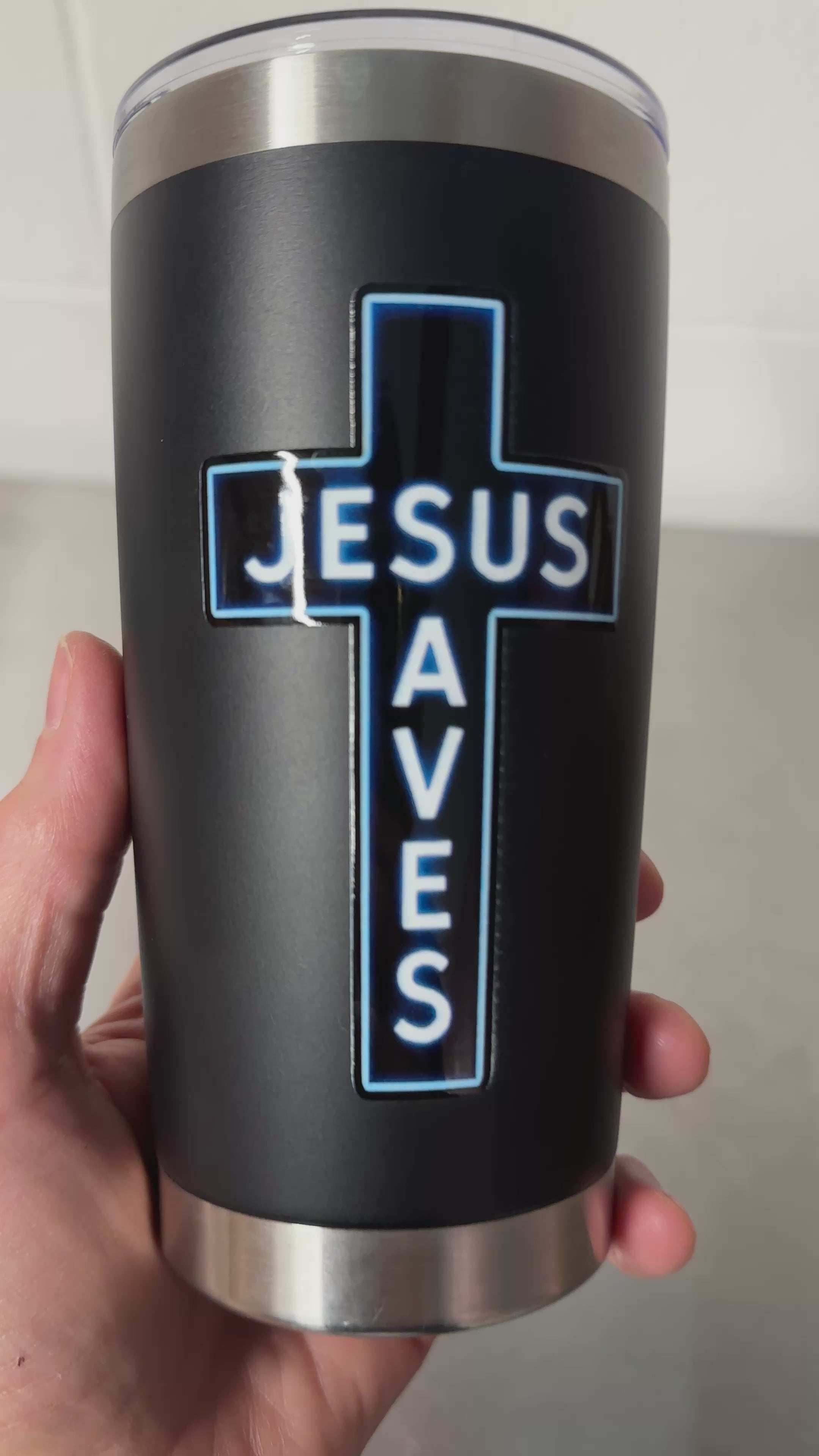 "JESUS SAVES" Cup